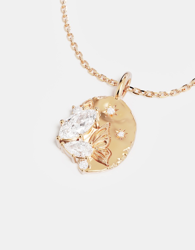By Charlotte - With Wings I Fly Necklace