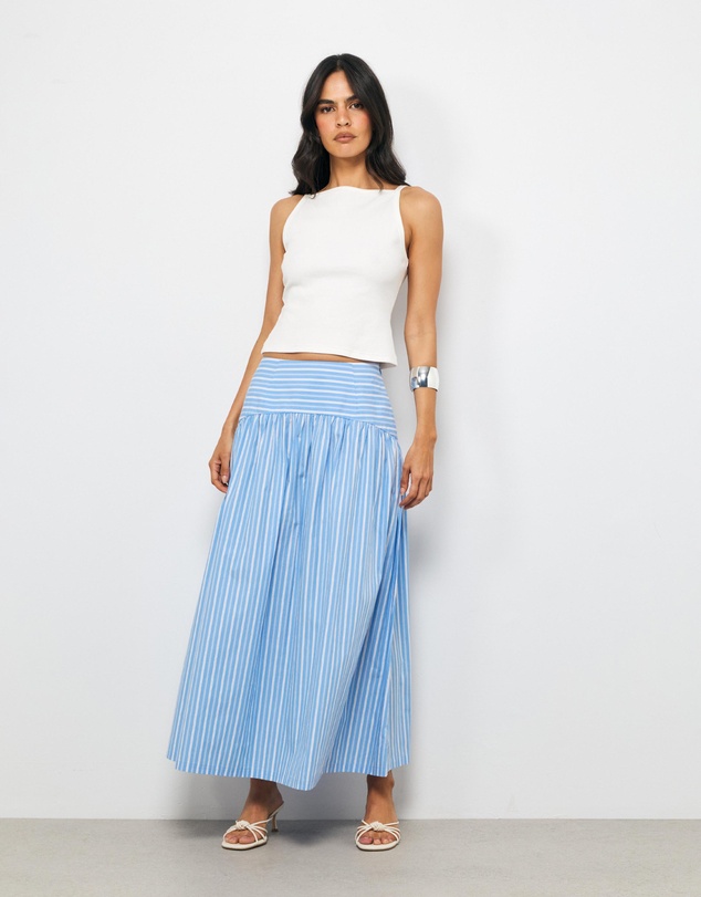 AERE - Ava Stripe Maxi Skirt