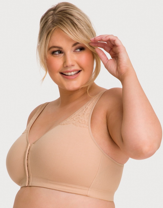 Ava & Audrey  - Ava & Audrey Hannah Cotton Wire-free Front Opening Bra