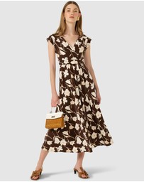 SACHA DRAKE - Cappuccino Midi Dress