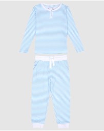 Sant And Abel - Kids Sky Blue Jersey Long Snug Set