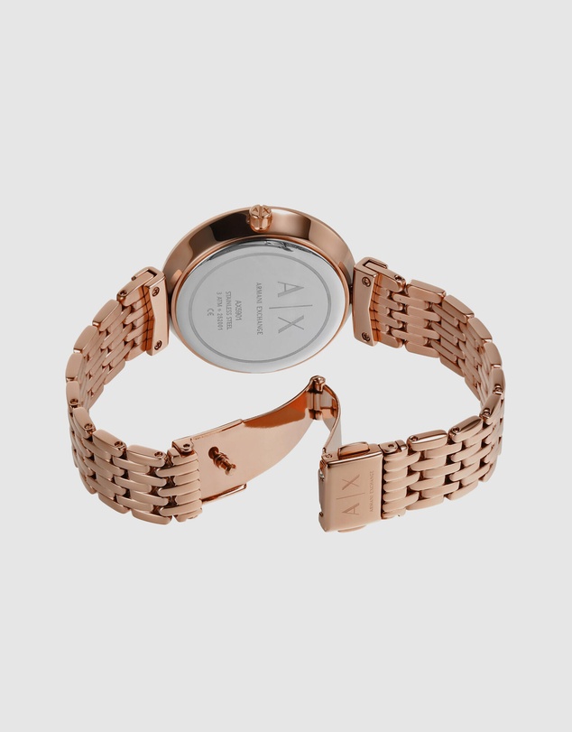 Armani Exchange - Rose Gold-Tone Women's Analogue Watch