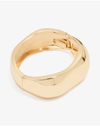 Lovisa - Gold Plated Chunky Hinged Molten Bangle