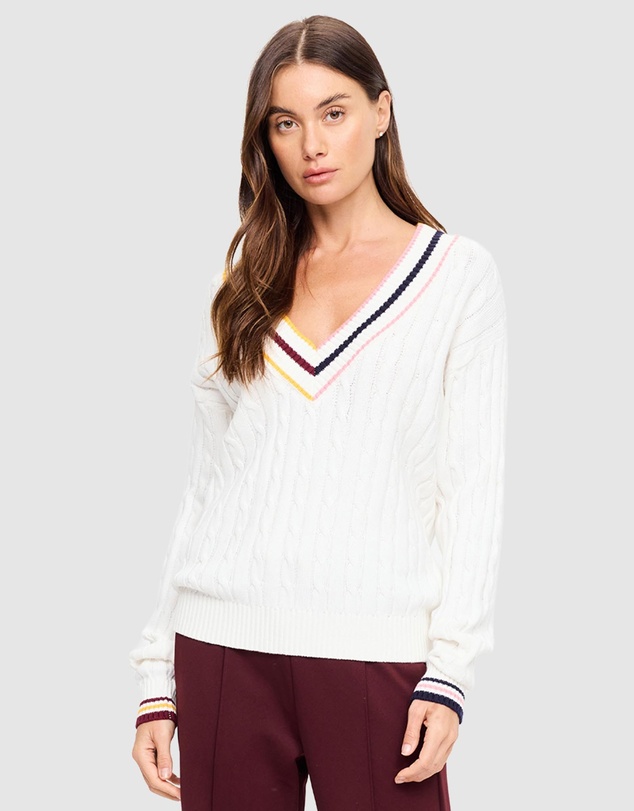 The Upside - Josette V Neck Knit Sweater