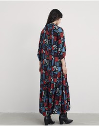 Seasalt - Seasalt Cornwall Multi Windblown Tiered V-Neck Dress