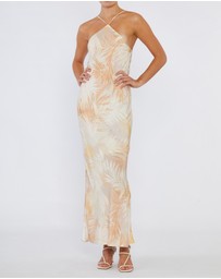 Amelius - Yasmine Printed Halter Maxi Dress