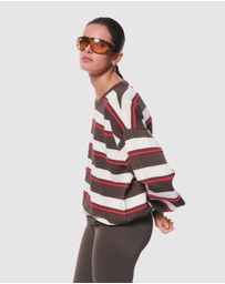 P.E Nation - Retreat Stripe Sweater