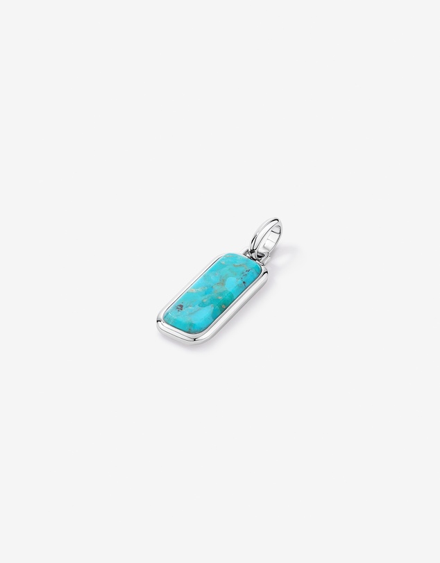 Michael Hill - Turquoise Oblong Pendant in Sterling Silver