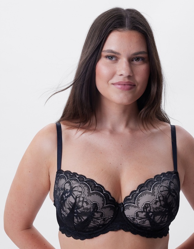 Bras N Things - Posie Lightly Lined Balconette Bra - Black