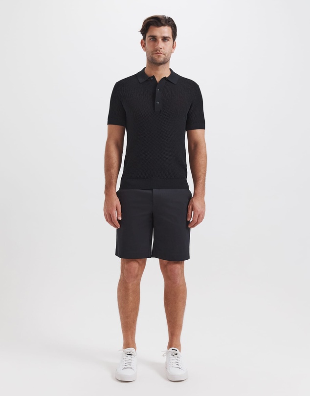 SABA - Dario Crochet Knit Polo