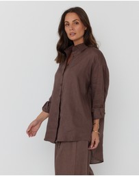 ALEXANDRA - Pluto Shirt Chocolate