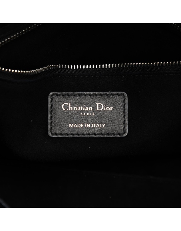 Pre-Loved by Azura Reborn - Pre-Loved Medium Calfskin Cannage Embossed Flower Studded Supple Lady Dior