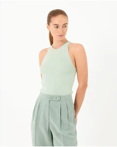 Forcast - Skye Halter Neck Knit Top