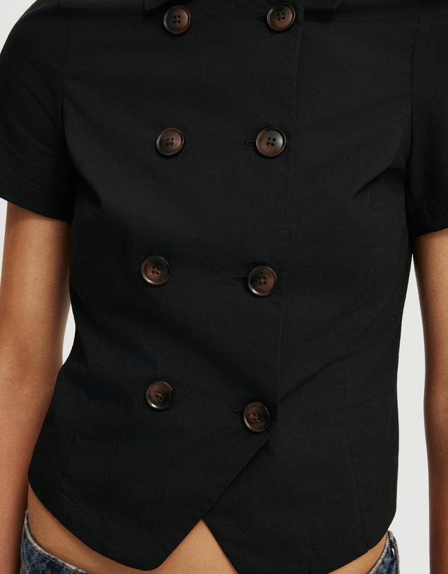 Cotton On - Rowe Button Detail Trench Shirt