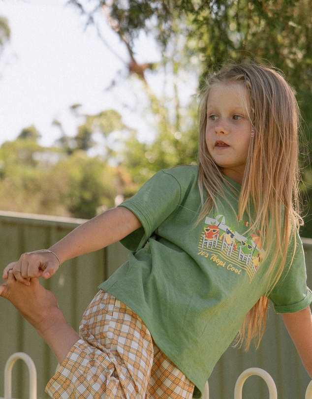 Banabae - Fruit Salad Club Hemp Kids Tee - Apple Green