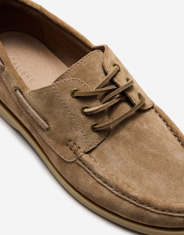 Calibre - Suede Boat Shoe Stone