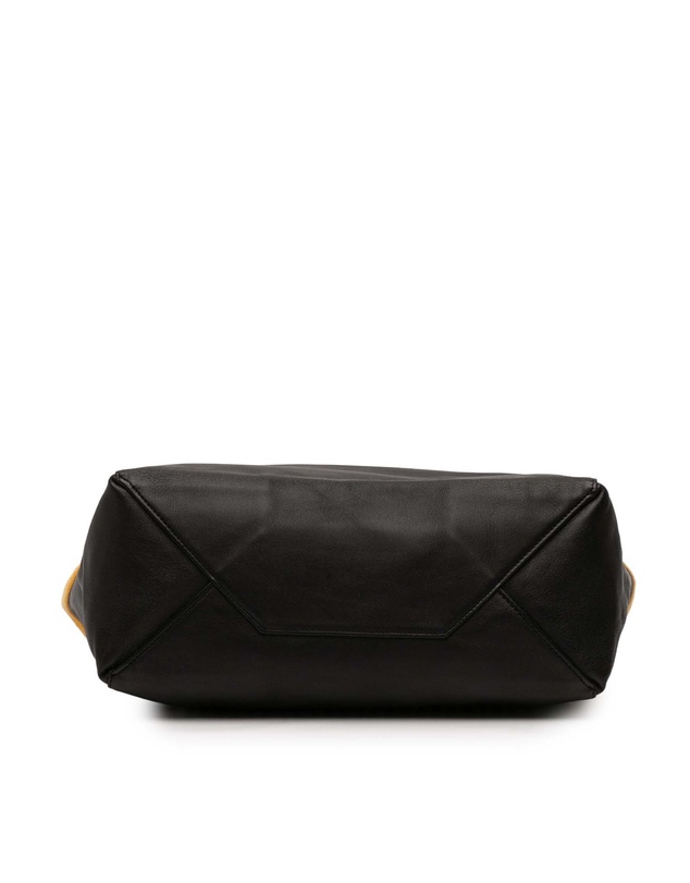 Pre-Loved by Azura Reborn - Pre-Loved Small Bicolor Suede and Calfskin Vertical Cabas Tote