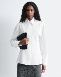 & Other Stories - Tapered Tie-Belt Shirt
