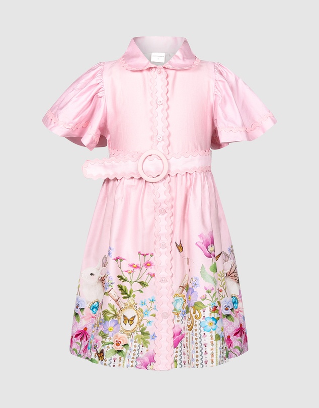 Fleur Harris - 'Heirloom Treasures' Maple Dress in Pink Multi