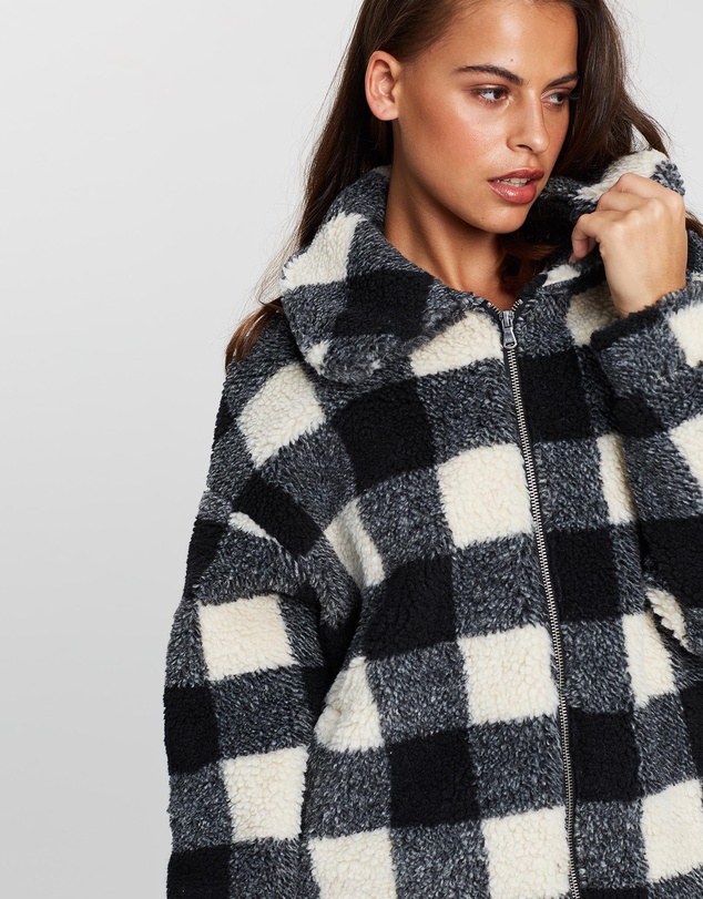 All About Eve - Checker Teddy Jacket
