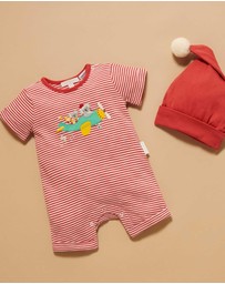 Purebaby - Christmas Airmail Growsuit -Kids-Babies