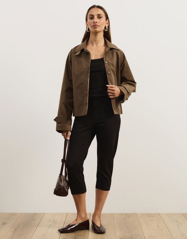 Atmos&Here - Osa Cropped Trench Coat