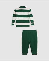 Polo Ralph Lauren - Striped Estate-Rib Pullover & Pants Set - ICONIC EXCLUSIVE - Babies