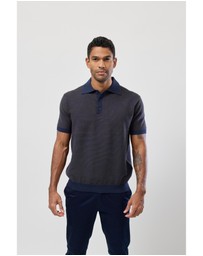Brooksfield - Stripe Knitted Polo