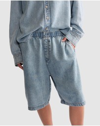 Decjuba - D-Luxe Fluid Denim Shorts