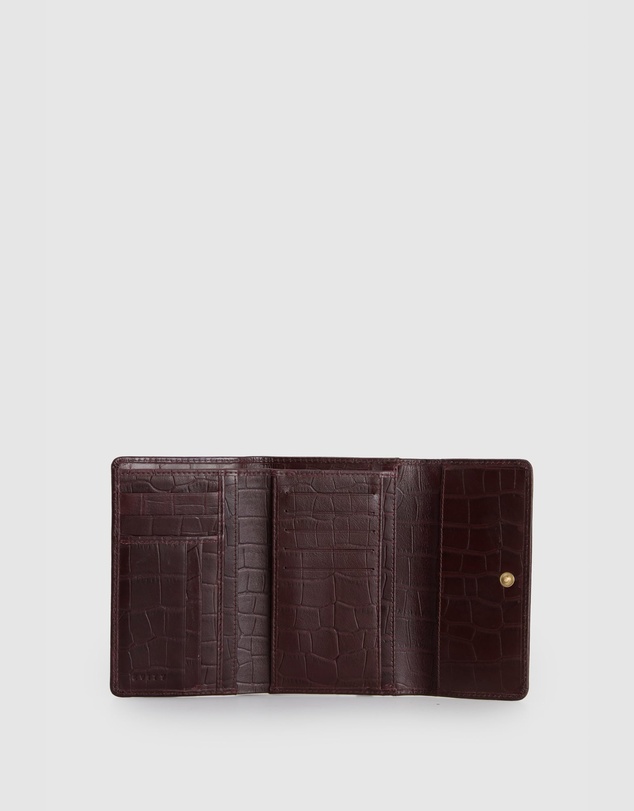 Evity - RFID Lila Croc Emboss Med Wallet