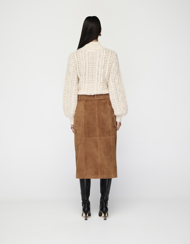 MOS The Label - Nola Suede Midi Skirt