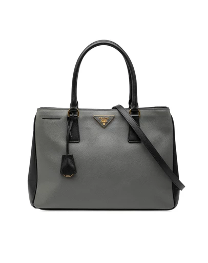 Pre-Loved by Azura Reborn - Pre-Loved Medium Bicolor Saffiano Lux Galleria Satchel