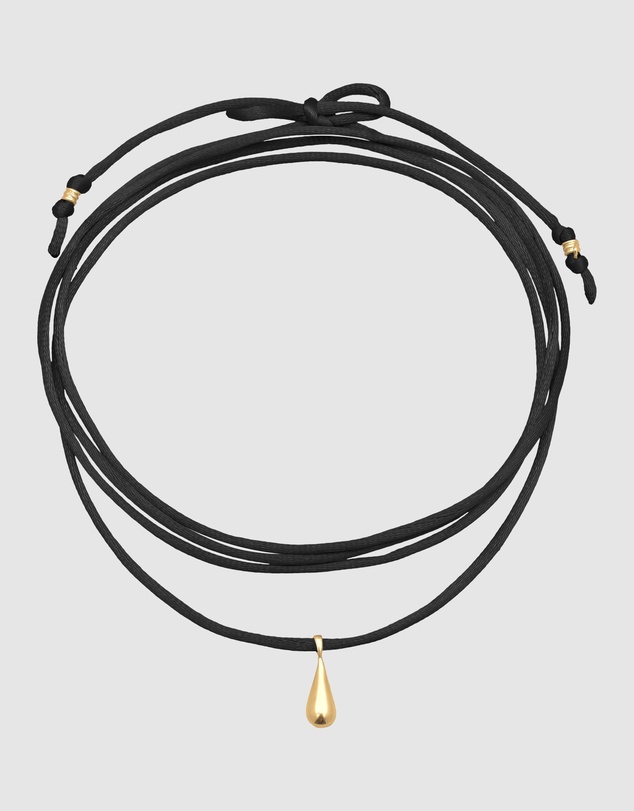 Elli Jewelry - Satin Teardrop Pendant Necklace