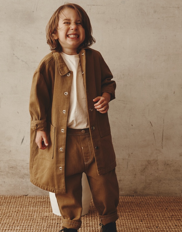 Alfred - Arthur Long Worker Jacket I Khaki