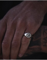 Haze & Glory - ICONIC EXCLUSIVE - Signet Ring Men Sacred Sun Engraved in 925 Sterling Silver