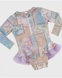 Aqua Blu Kids - Brindle Long Sleeve One Piece - Babies
