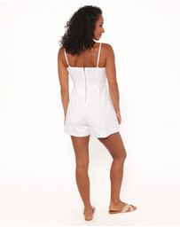 Petal & Pup - Reesa Playsuit - White Embroidery