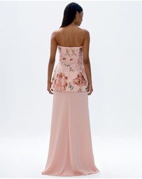 JUSTIN TONG - Ellaire Beaded Cascade Dress