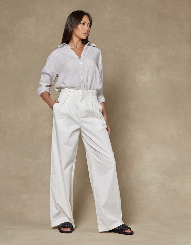 DRICOPER DENIM - Maya Ivory Wide Leg Pants
