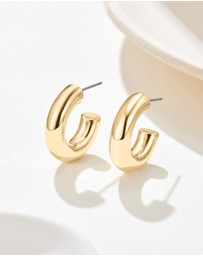 Mestige - De Sol Hoops - 18K Gold Plated