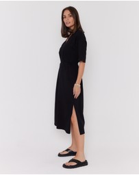 ALEXANDRA - Nix Midi Dress Black