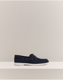 Trenery - Keeling Boat Shoe in Navy