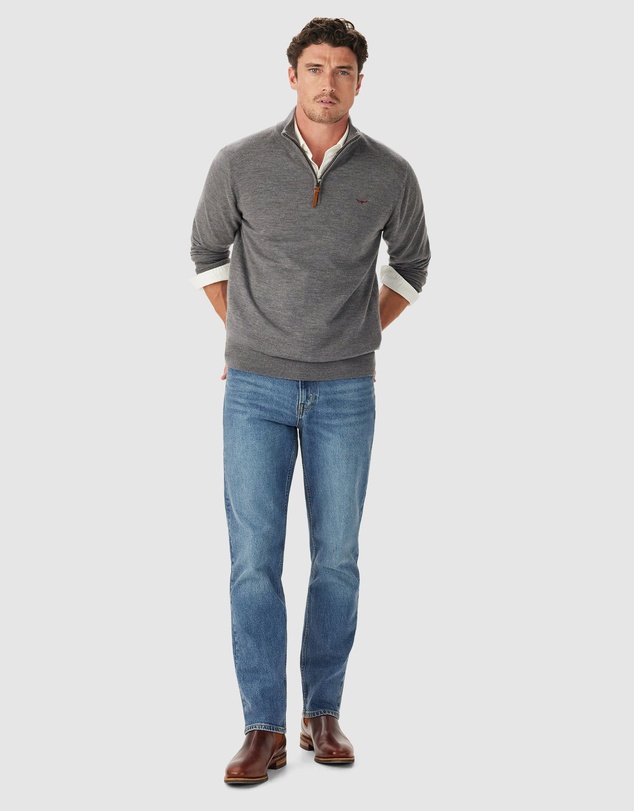 R.M.Williams - Ernest 1/4 Zip Merino Knit