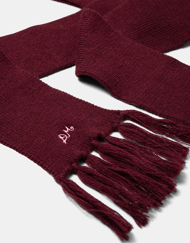 Damson Madder - Tassel Hooded Scarf