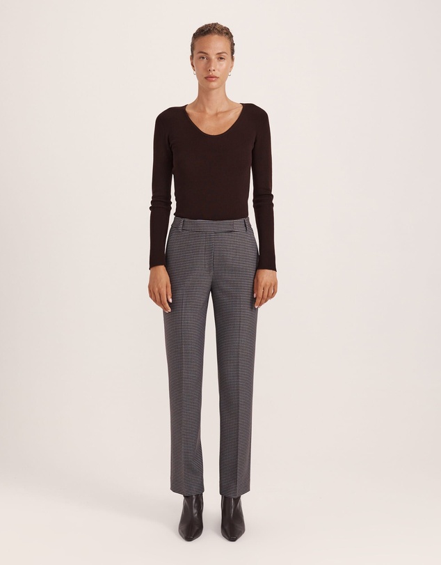 SABA - Jill Check Slim Leg Pant