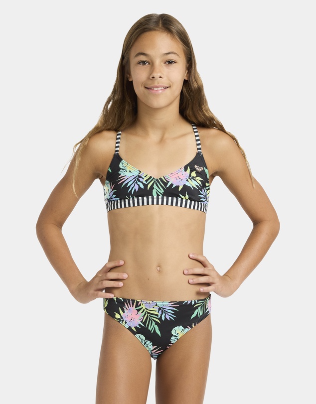 Roxy - Girls 4 to 16 Roxy Active Athletic Tri Set Two Piece