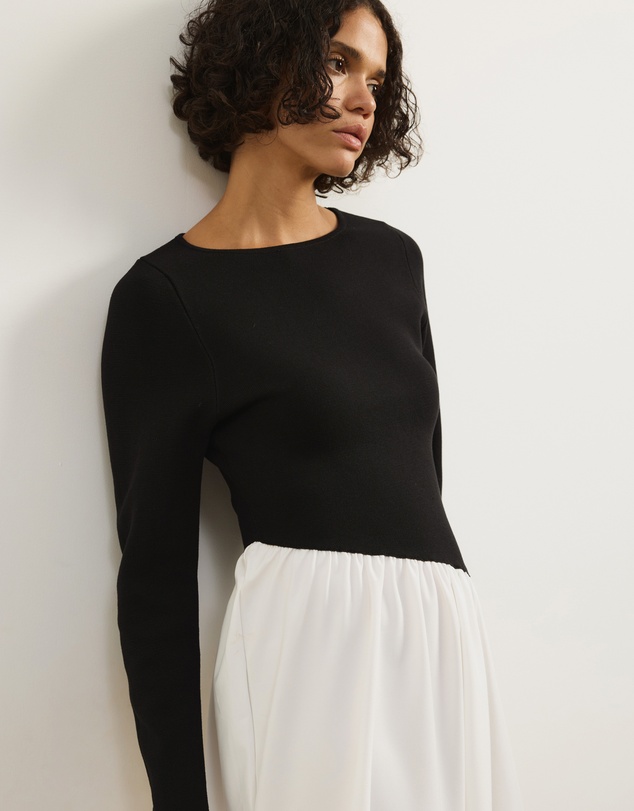 Atmos&Here - Maci Knit Combo Mini Dress