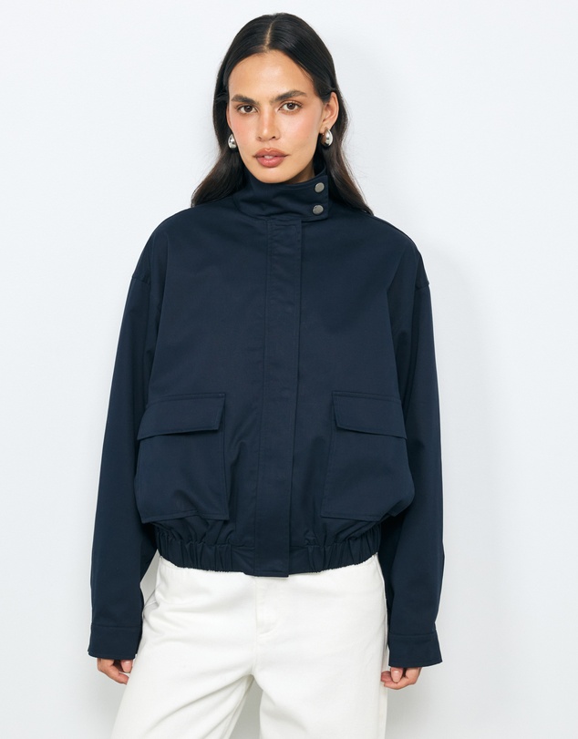 AERE - Ines Funnel Neck Bomber