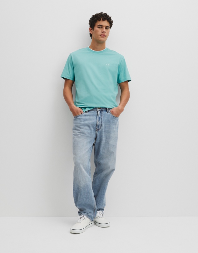 Country Road - Australian Cotton Cr Logo Tipped T-shirt
