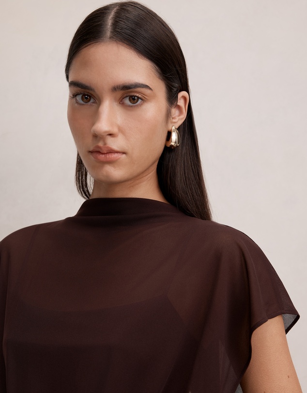 Forever New - Mattie Mesh Overlay Top